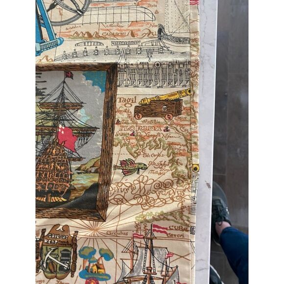 Travel Nautical Sailing Ship Pillow Cases Set of 2 Decorative Cover 26 x 19 - Picture 5 of 7